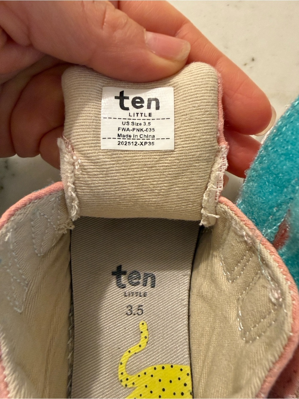 Ten Little First Walker Shoes Pink Size 3.5 Toddler - Picture 6 of 8